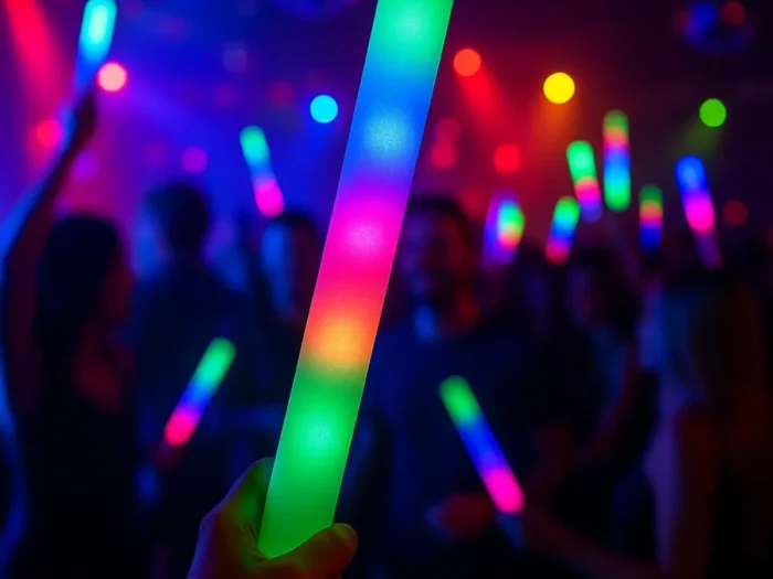 Bastão de Espuma LED Pisca Neon Luminoso Para Festas